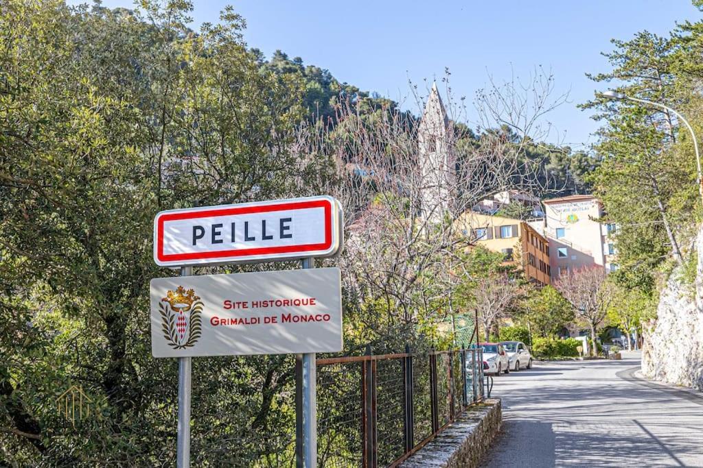 Havre De Paix Et Vue Exceptionnelle Proche Monaco Peille Exterior foto