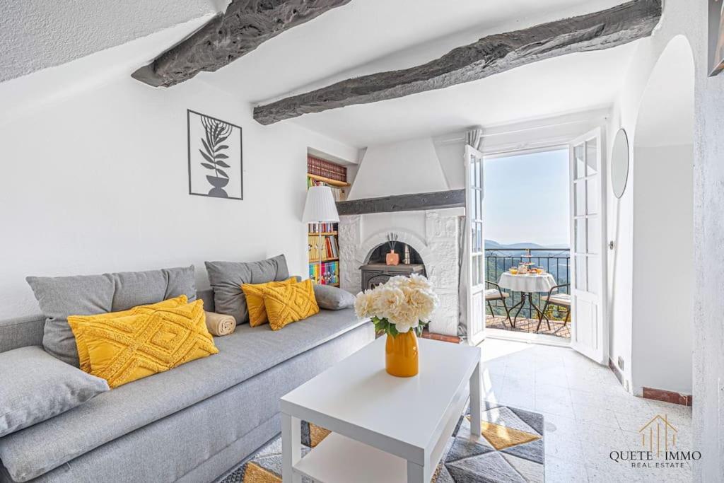 Havre De Paix Et Vue Exceptionnelle Proche Monaco Peille Exterior foto